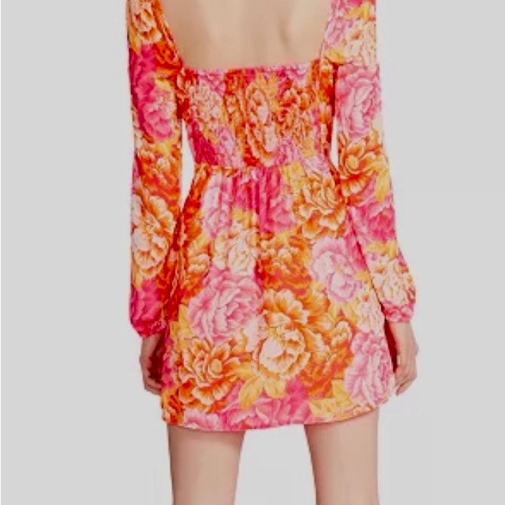 Steve Madden Pink and Orange Floral Dress - Picture 3 of 3